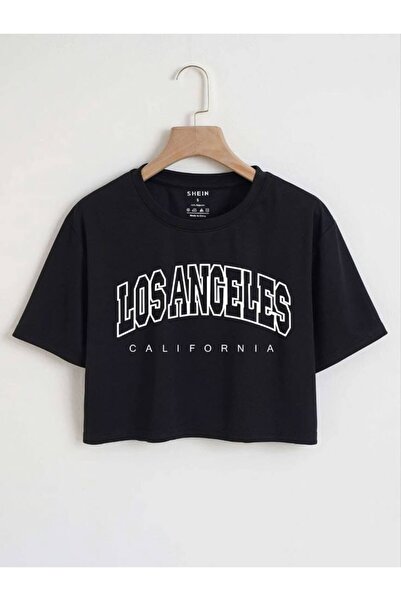 S&A DESIGN Dámské tričko New Season Black Crop