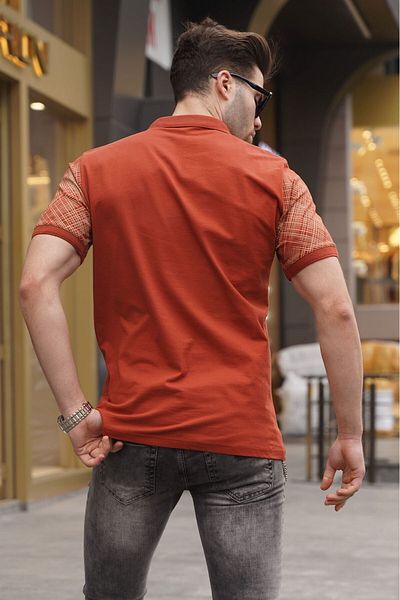 Madmext Tricou pentru bărbați cu guler polo cu model 6082