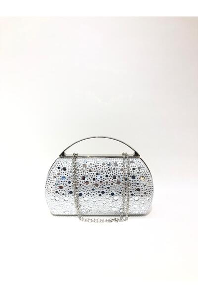 womenacs Срібний колір Дощова крапля Камінь Вечірня сумочка-клатч Портфель Ла...
