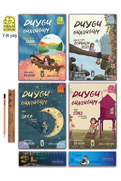 Timaş Çocuk Duygu Günlüğüm Seti Mira ve Yekta Sabır Öfke Stres Zorbalıkla Müc...