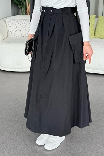 İKLİM LİFE Cargo Pocket Belted Skirt