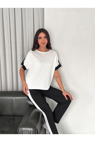 sportiness Garnish Soft Texture Modal Fabric Tracksuit Set