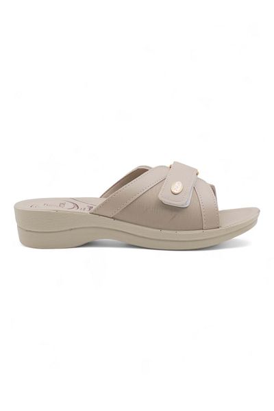 Polaris Polaris 407011 .Z5Fx 5 Point Women's Slippers Beige