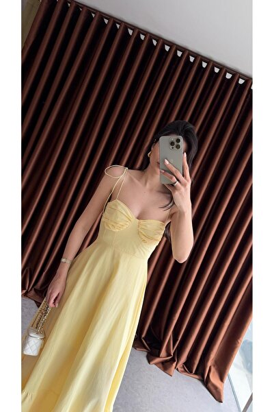 HAZELANNA Kötélszíj sárga ruha