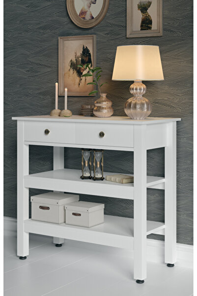 Boyut Mobilya Sesta Ara Raflı, 2 Çekmeceli, Dekoratif Dresuar