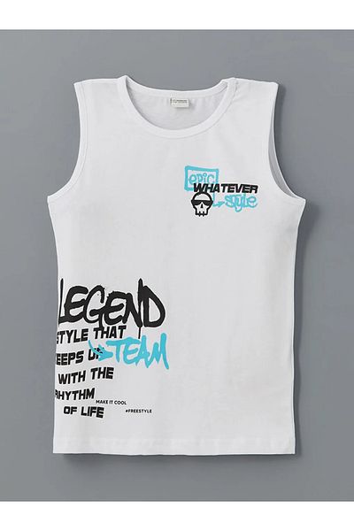 LC Waikiki LCW Kids Black Crew Neck Αγόρια μονόχρωμα και σορτς κολύμβησης