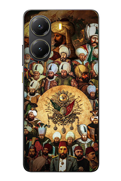 TechTree POCO X7 PRO Uyumlu Osmanlı Padişahları Şeffaf Silikon Kılıf