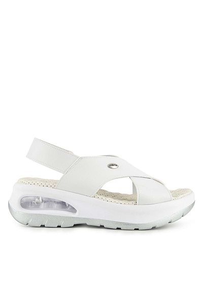 Muya Nwanwa Anatomical Air Max Sole Heel Spur Women's Sandals White