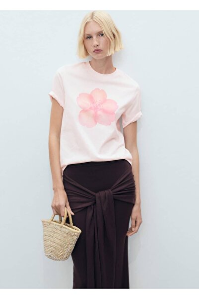 MANGO Woman Tricou cu imprimeu floral