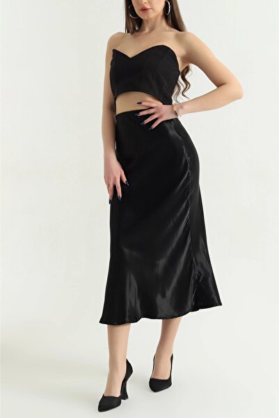 İKLİM LİFE Сатинова довга спідниця