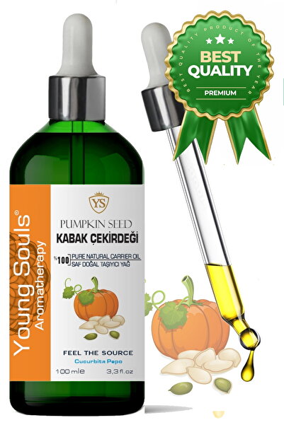 YOUNG SOULS Pumpkin Seed Carrier Oil ( Cold Pressed ) Kabak Çekirdeği Taşıyıc...