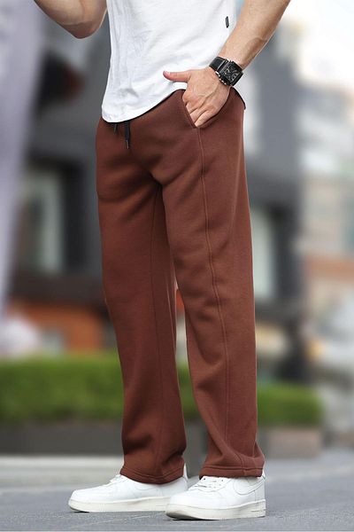 Madmext Φαρδιά κοπή Bitter Brown Sweatpants - Straight Leg 6550
