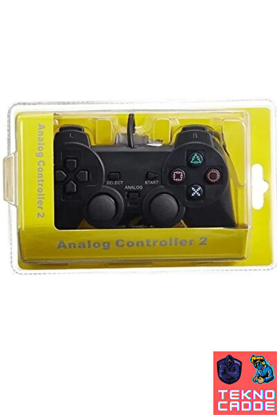 beboncool Playstation 2 Playstation 1 Uyumlu Dual Vibration Kablolu Oyun Kolu Joystick