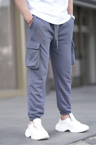 Madmext Ανδρικό φούτερ Smoked Cuff Elastic Cargo Pocket 6514