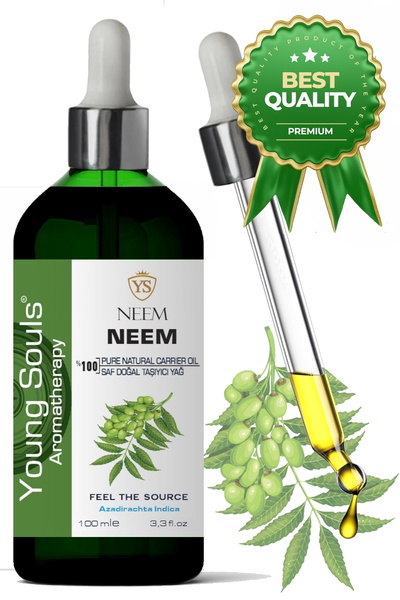 YOUNG SOULS Aromatherapy Neem Carrier Oil ( Cold Pressed ) Neem Bitkisel Taşı...