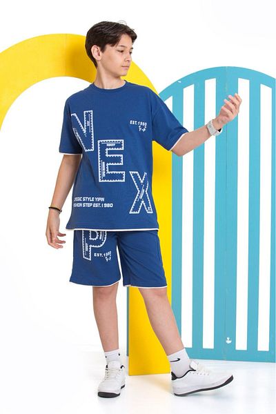 tunays shopping Boy's Pocket Bottom Top Shorts Suit