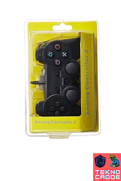 beboncool Playstation 2 Playstation 1 Uyumlu Dual Vibration Kablolu Oyun Kolu Joystick