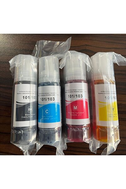 EPSON MUADİL 103 4 Renk Takım KARTUŞ L3110/l3111/l3150/l3151/l4150/l6190/l616...
