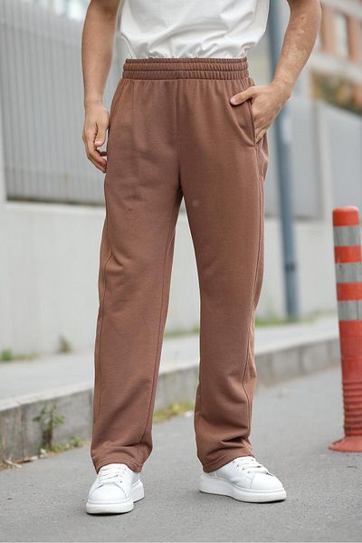 Madmext Ανδρικό φούτερ Brown Relaxed Cut E6560
