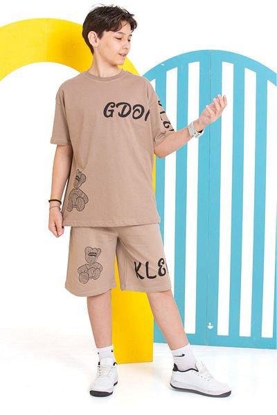 tunays shopping Boy's Pocket Bottom Top Shorts Suit