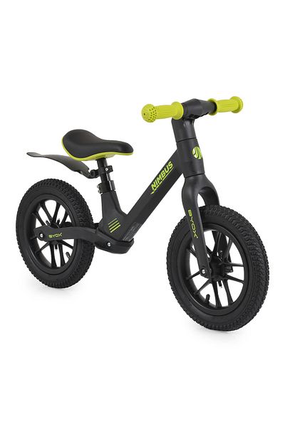 OEM Byox Nimbus Ink Black 12 Inch Balance Bike, Wheels with Light Effects, Adjustable Seat