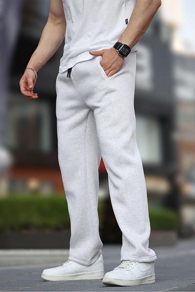 Madmext Φαρδιά κοπή Karmelange Sweatpants - Straight Leg 6550