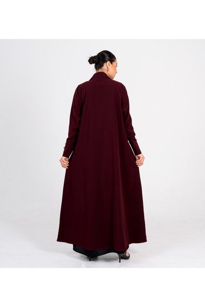 Rosette Abaya Burgandy-R-202516