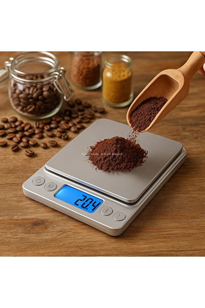Busstier 0.1g Hassasiyetli Dijital Mutfak Terazisi 3Kg Kapasiteli Paslanmaz Ç...