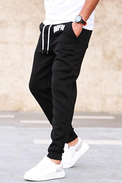 Madmext Μαύρη ανδρική φόρμα με 3 κλωστές 5427