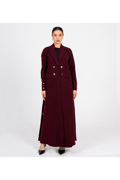 Rosette Abaya بورغندي-R-202516