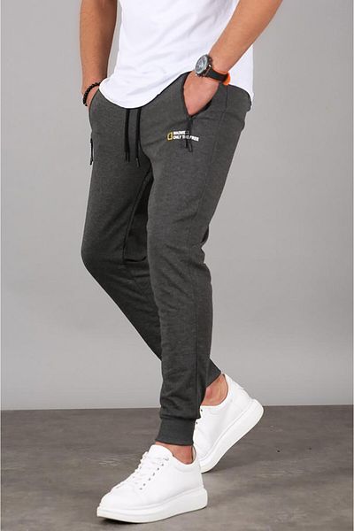 Madmext Anthrazitfarbener Basic-Trainingsanzug 5436