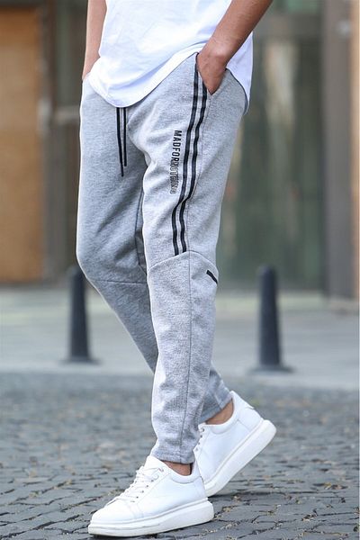 Madmext Graue bedruckte Jogginghose 5476