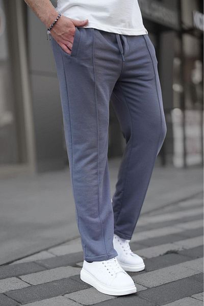 Madmext Geräucherte Jogginghose mit offenem Bein für Herren 6515