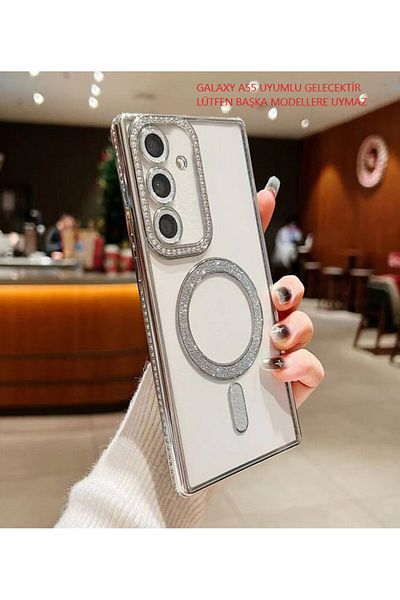 Kılıforyum حافظة Galaxy A55 / A35 حافظة فاخرة متوافقة مع Magsafe مع حماية عدسة حجرية