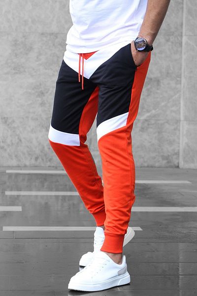 Madmext Color Blocked Orange αθλητική φόρμα 2927