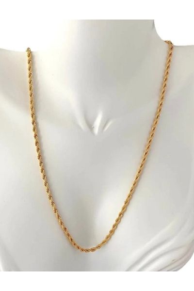 Ervalina Rope Chain Necklace Gold Color