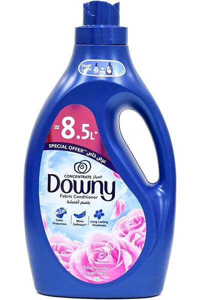 downy منعم الأقمشة المركز برائحة حديقة الورد، عبوة اقتصادية، 2.9 لتر