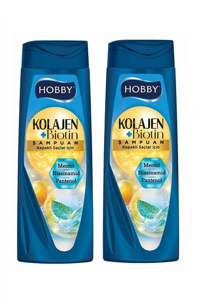 Hobby Shampoo Collagen Menthol Dandruff Hair 480 Mll X 2 Pcs