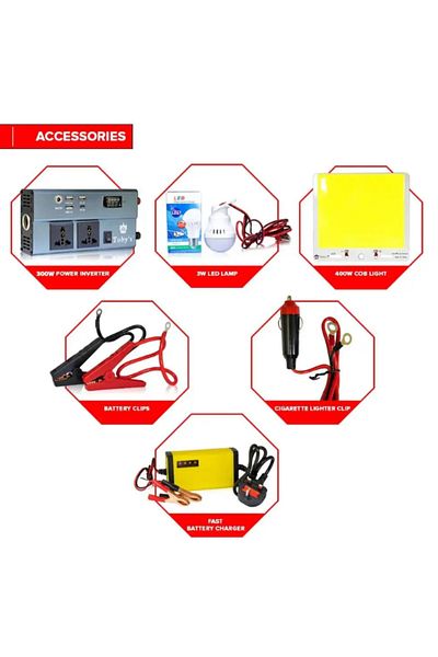 TOBYS Toby's TBS 25A Battery 25000mAh Power Rechargeable Battery With 220V Power Inverter Best For Camping