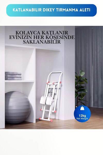 ROSALIND Katlanabilir Dikey Tırmanma Aleti I Egzersiz Merdiveni 140kg Kapasiteli