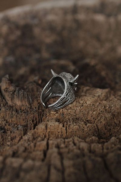 Clariss Adjustable Buffalo Design Men's Ring