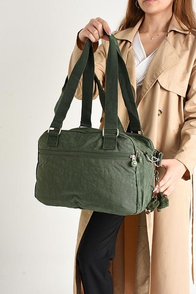 DUOMİNO Duomino Clinker Multi-Pocket Αδιάβροχη Χακί Πράσινη τσάντα ώμου / Τσάντα ώμου