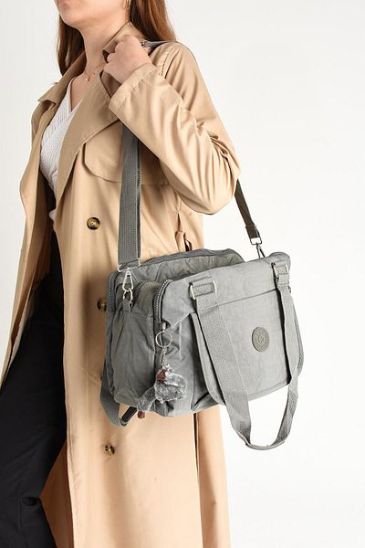 DUOMİNO Duomino Clinker Multi-Pocket Αδιάβροχη γκρι τσάντα ώμου / τσάντα ώμου