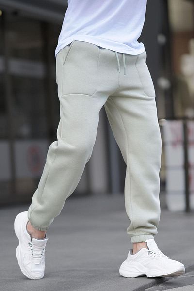 Madmext Grüne Herren Basic Jogginghose mit Taschendetail 6522
