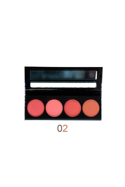 Pastel Blusher Rouge from Pastel 02, Composed of Four Most Used Colors
