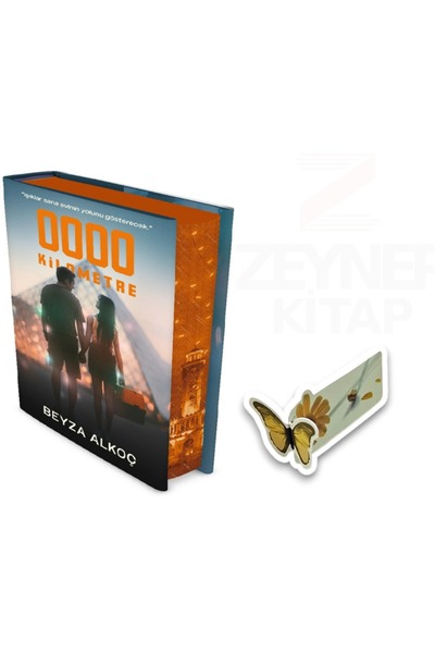 İndigo Kitap Sıfır Kilometre Film Özel Baskı ve Özel Tasarım Kelebek Ayraç He...