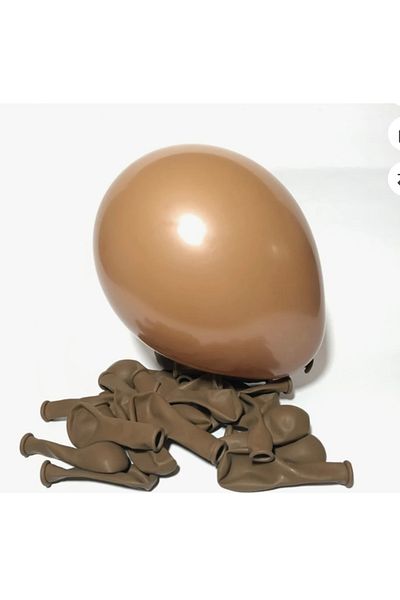Deniz Party Store Kalisan 5 Inch Latex Balloon 12.5 Cm Diameter 20 Pieces Caramel Color