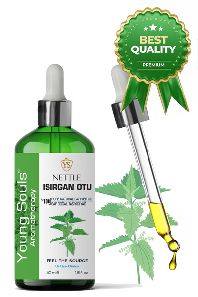 YOUNG SOULS Nettle Carrier Oil ( Cold Pressed ) Isırgan Otu Bitkisel Taşıyıcı...