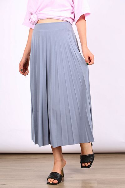 Madmext Smoked Pleated Women's Midi Skirt MG1879