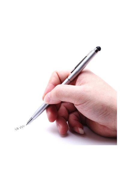 G Golden Case Stylus de precizie cu Pix incorporat, Argintiu, universal